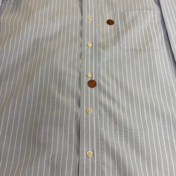 Ralph Lauren Black Label Long Sleeve Shirt Men's Non-Iron 16.5 X 34-35 - Cotton - Picture 12 of 16